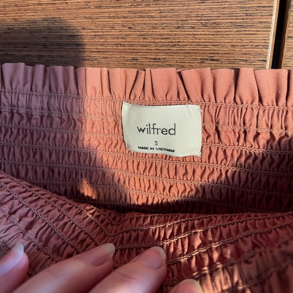 Wilfred by Aritzia gathered dress ‘S’ Maelys Puff Sleeve Dress 100% Cotton - Picture 4 of 7